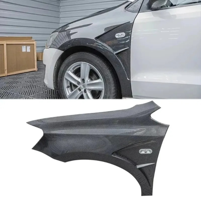Carbon Fiber Front Fender for Vw  Polo Plus Car Front Side Fender Wing 2009-2018